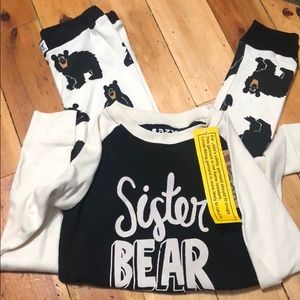 NWT sister bear pajamas